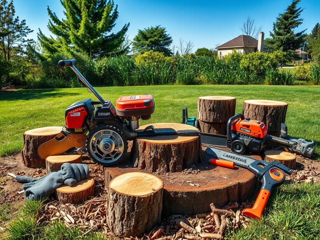 diy stump grinding equipment